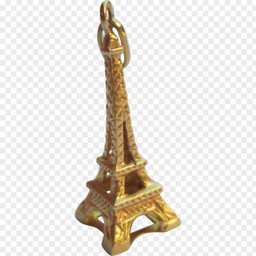 Eiffel Tower Charm Bracelet Souvenir Gold PNG