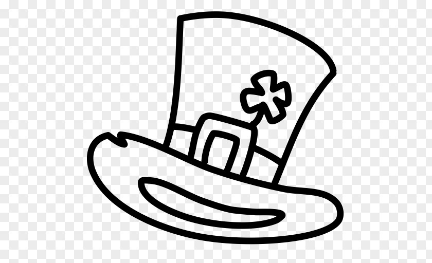 Leprechaun Hat Shamrock Top Clip Art PNG