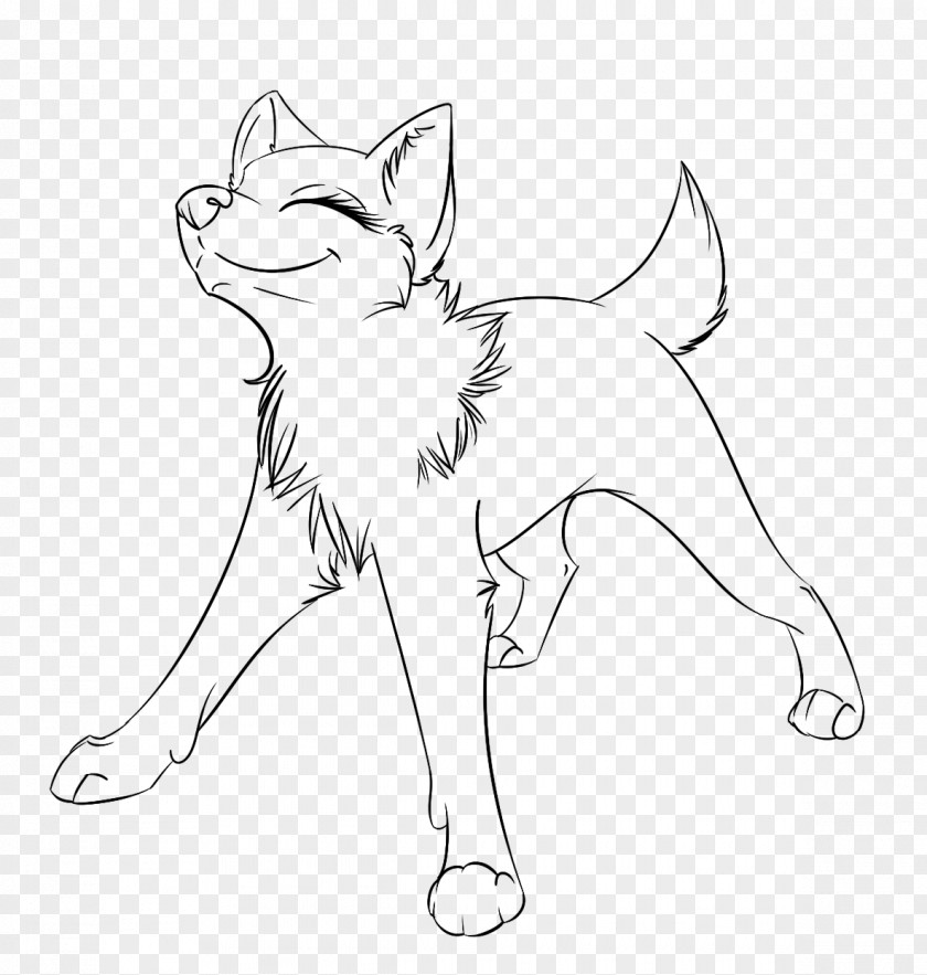 Line Art Dog Drawing Painting PNG