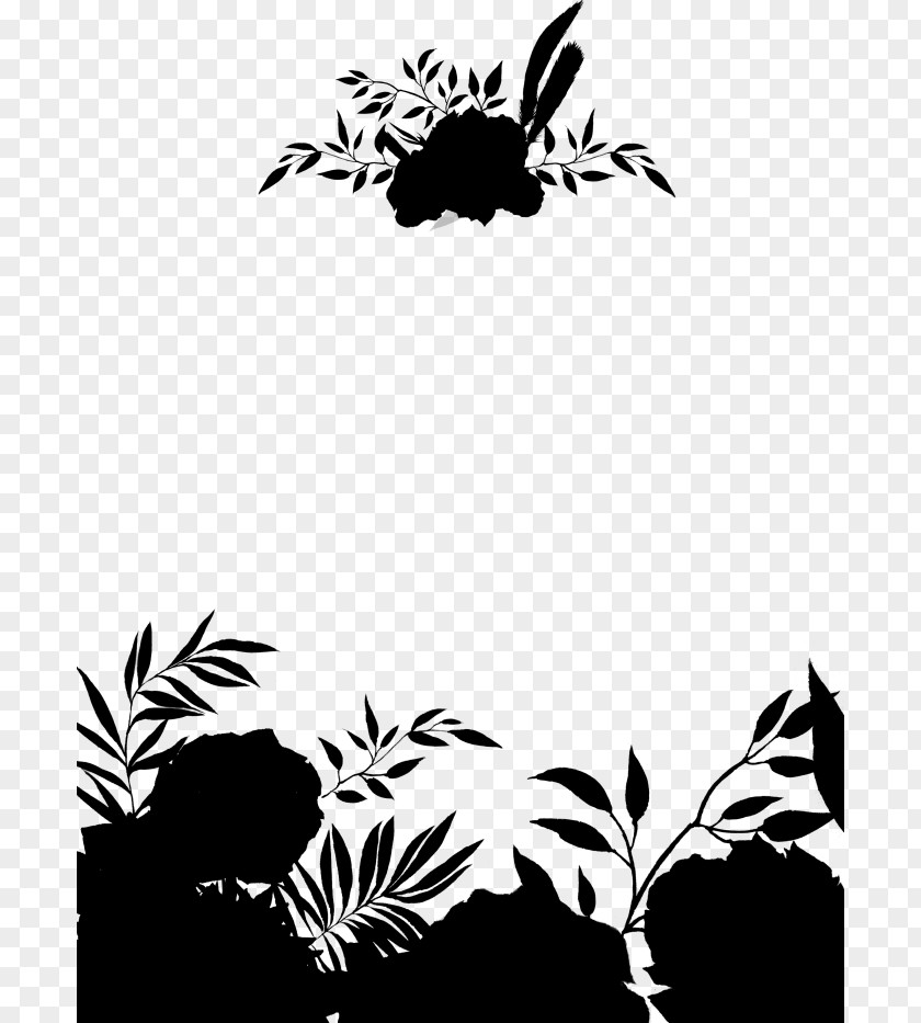 Stencil Silhouette Tree Branch PNG