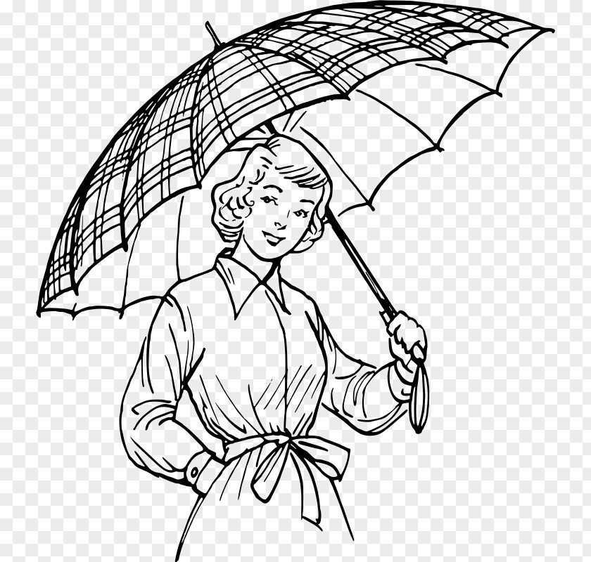 Umbrella Line Art Drawing Clip PNG