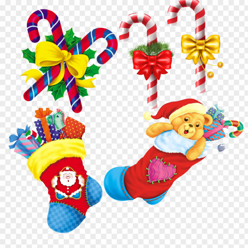 Creative Christmas Ornament Stocking Gift PNG