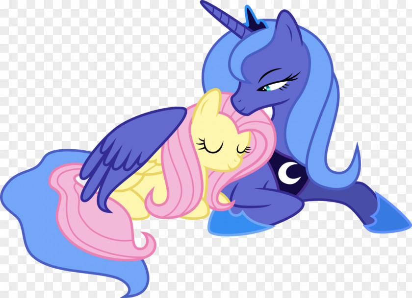 Fluttering Clipart Pony Fluttershy Twilight Sparkle Princess Luna Equestria PNG