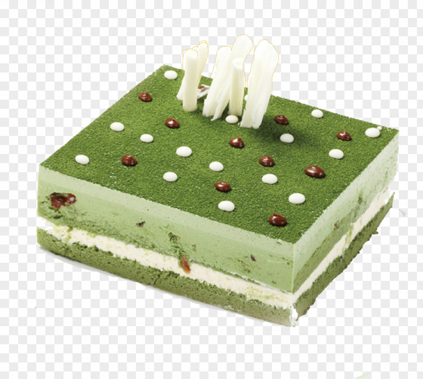 Green Tea Cake Matcha Teacake Cream PNG