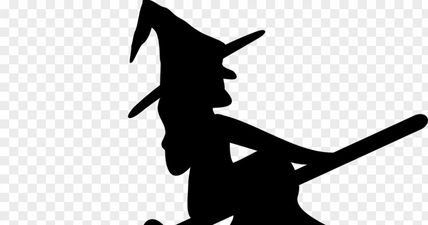 Silhouette Witchcraft Drawing PNG