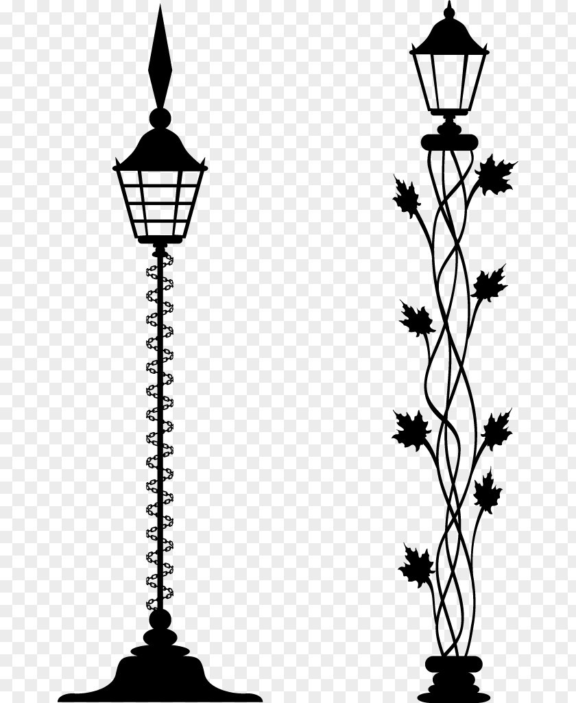 Vector Wrought Iron Street Lamps Stock Photography Royalty-free PNG