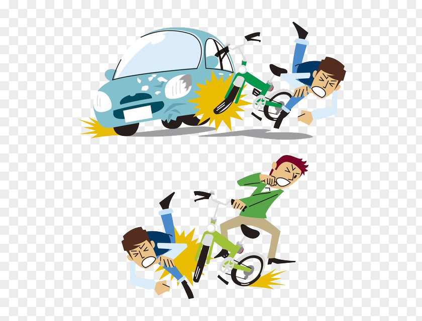 In A Car Accident Traffic Collision Bicycle PNG