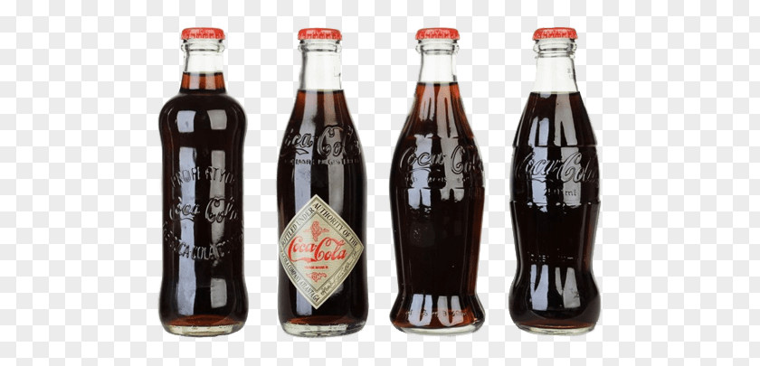 Range Of Vintage Coca Cola Bottles PNG Bottles, four Coca-Cola bottles clipart PNG