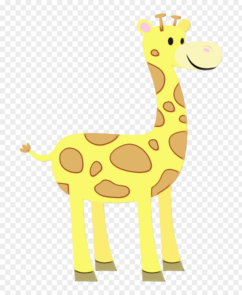 Toy Wildlife Giraffe Giraffidae Yellow Animal Figure Terrestrial PNG