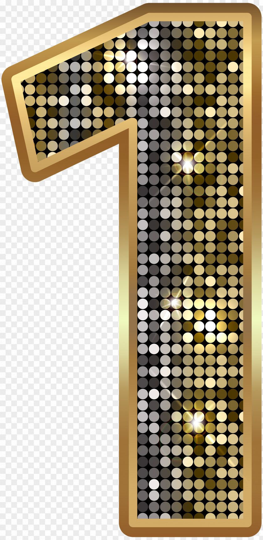Number One Deco Gold Clip Art Image Definition Pattern Recognition Dictionary English PNG