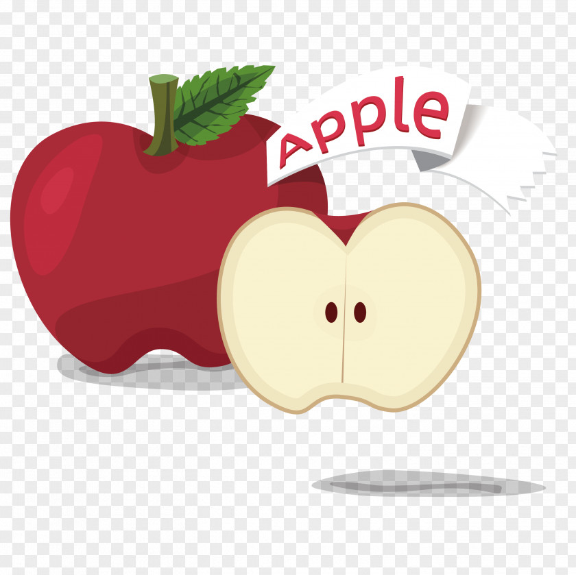 Ripe Apples Apple Fruit Cartoon PNG