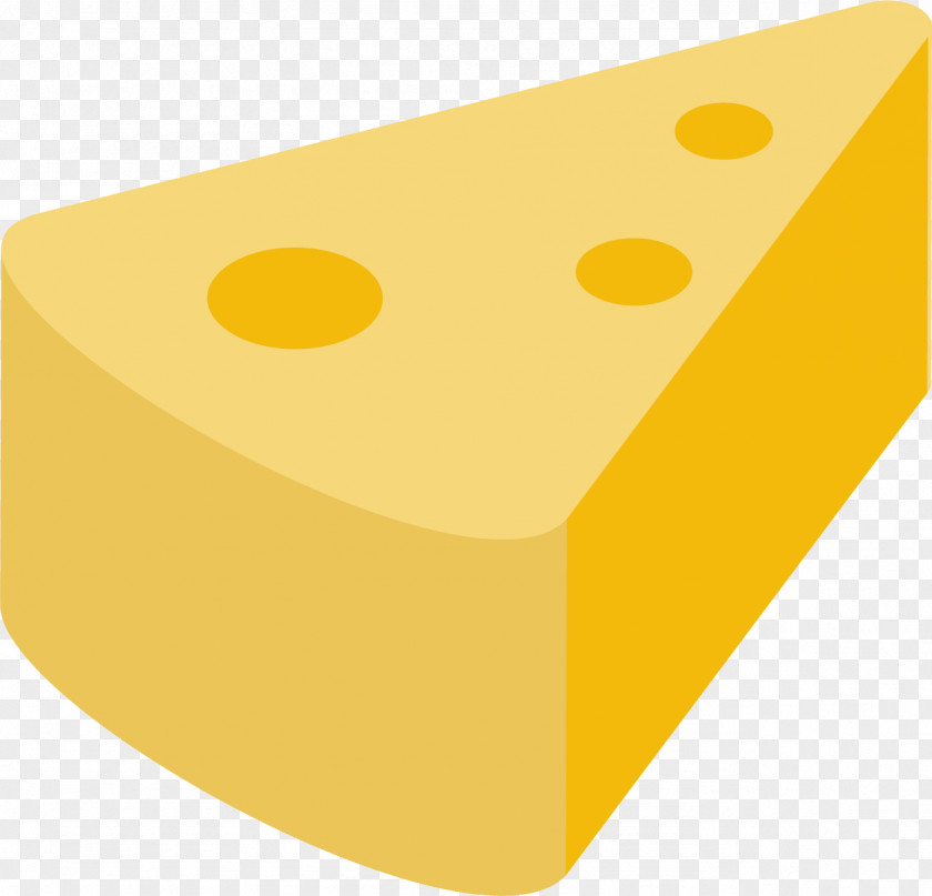 Delicious Cheese Yellow Material Angle Font PNG