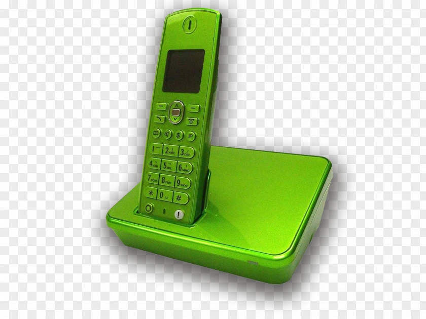 Green Fog Feature Phone Digital Enhanced Cordless Telecommunications Telephone GSM PNG