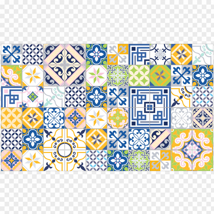 Original Sticker Tile Wall Decal Azulejo PNG