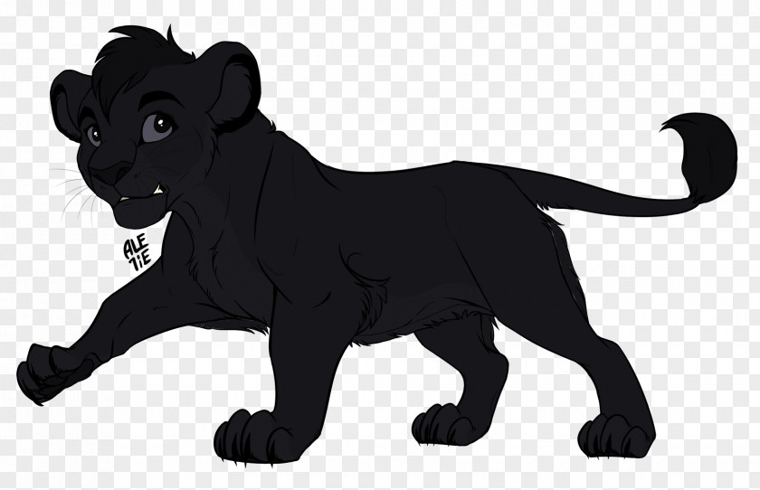 Black Panther Lion Big Cat Cougar PNG