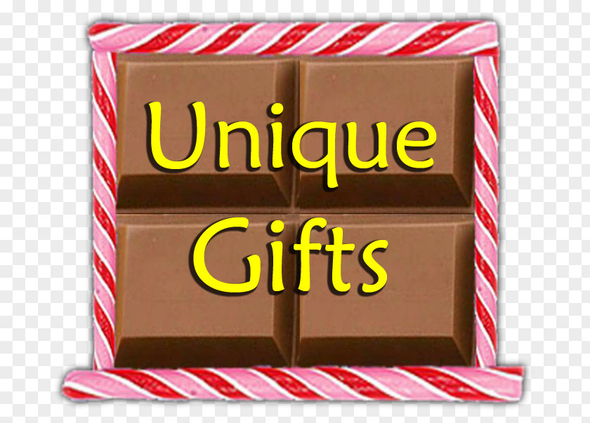 Fun Gift Chocolate Bar Rectangle Font PNG