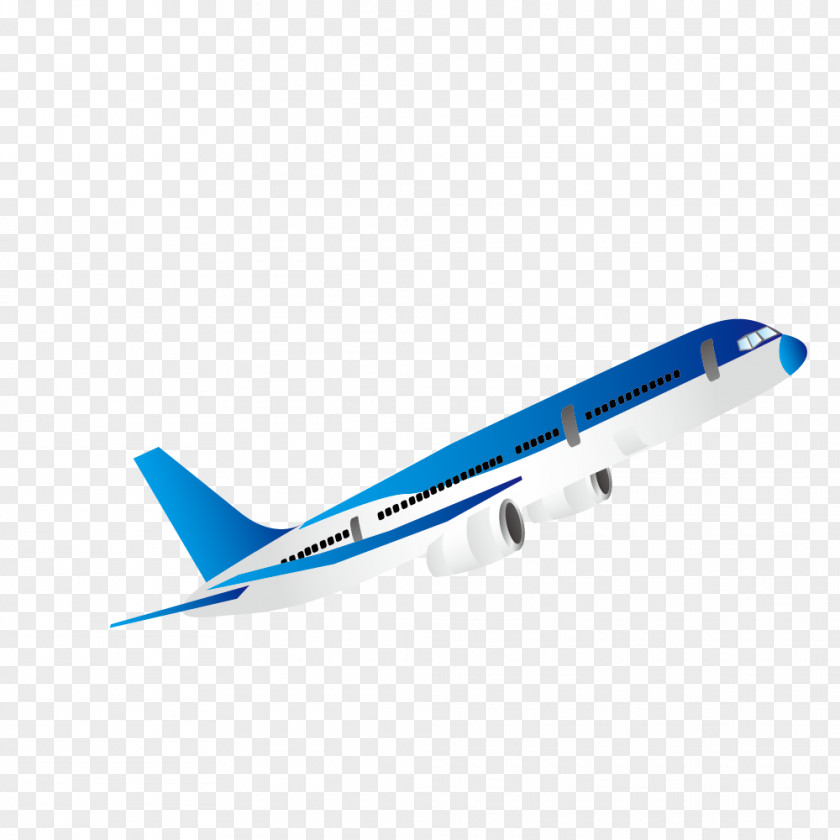 Blue Airplane Aircraft PNG