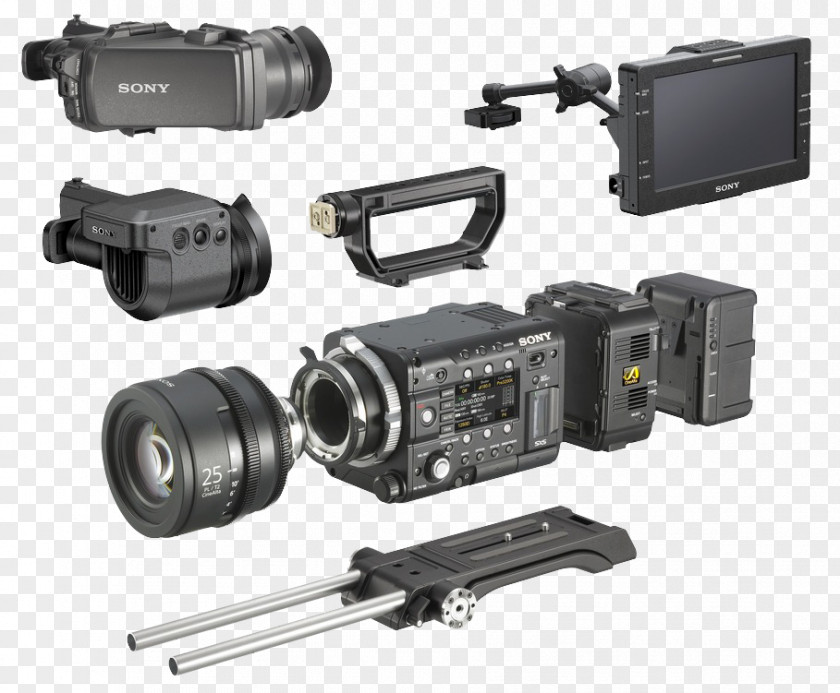 Camera Video Cameras Digital Super 35 Sony CineAlta PMW-F55 PNG