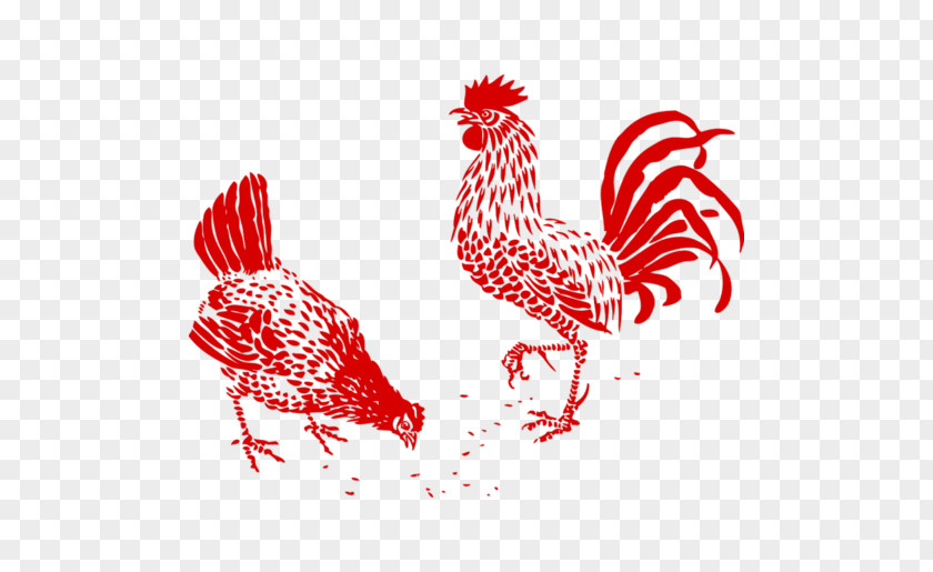 Cock Paper-cut Material Chicken Rooster Drawing Clip Art PNG