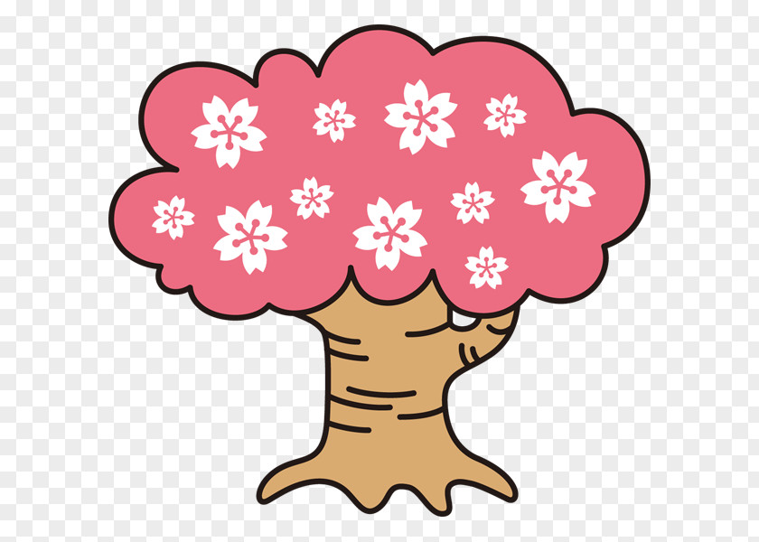 Design Color Hanami Cherry Blossom Clip Art PNG