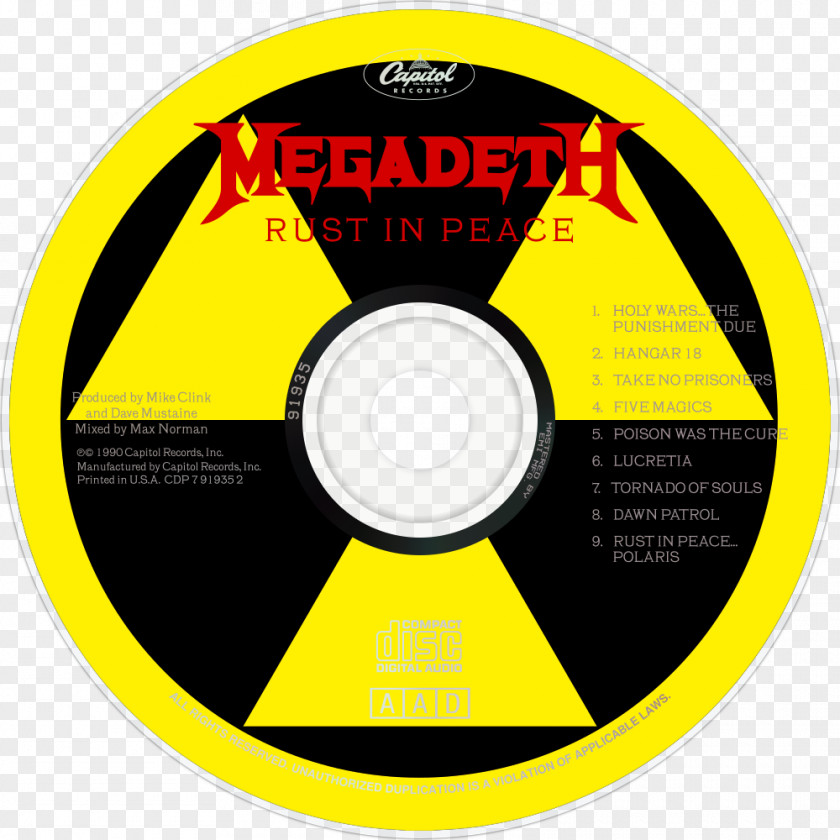 Megadeth Non-ionizing Radiation Radioactive Decay Gamma Ray PNG