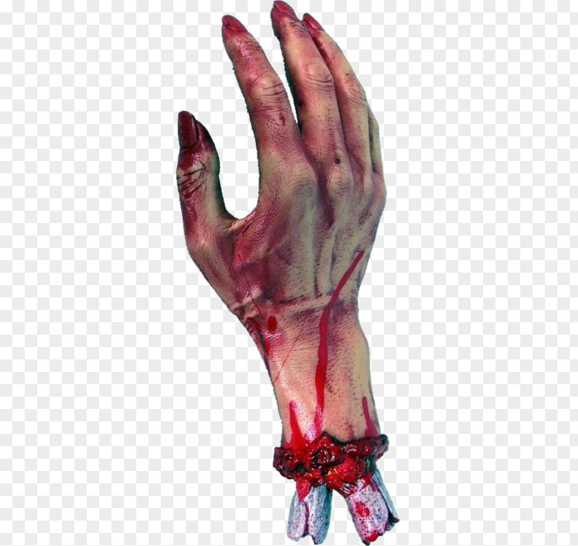 Halloween Blood Hand Bone PNG