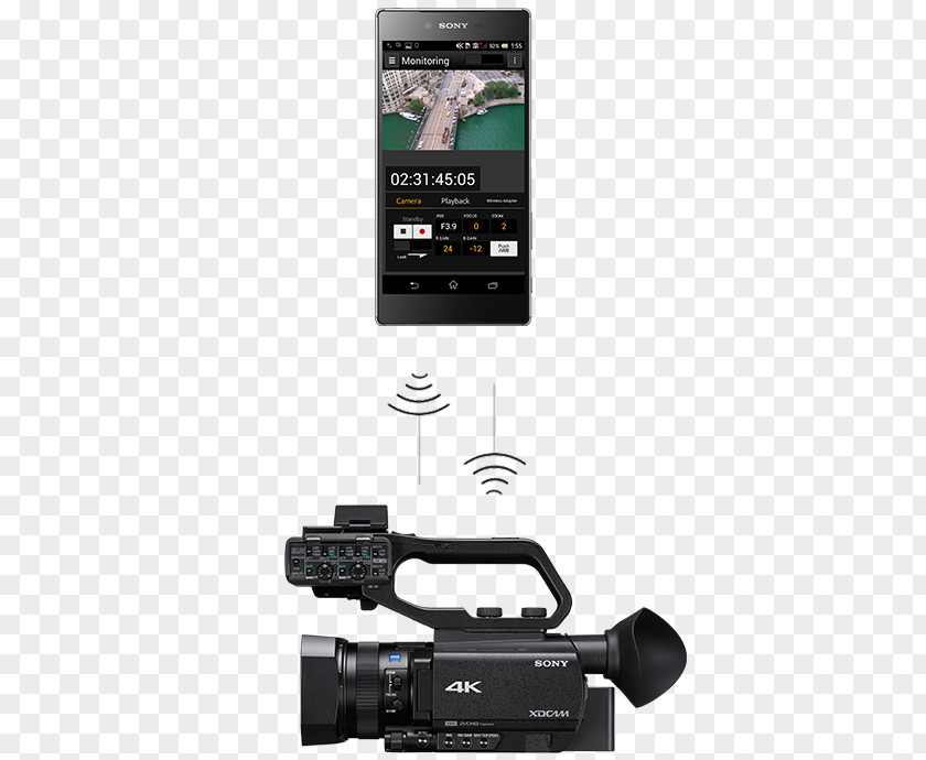 Camera Sony NXCAM HXR-NX80 XDCAM Video Cameras Autofocus Exmor PNG