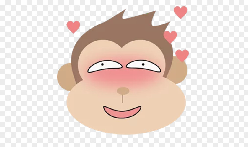 Silly Monkey Sticker Facial Expression Face PNG