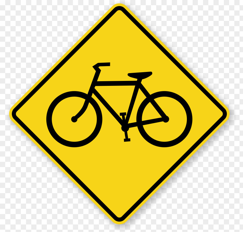 Traffic Signs Images Sign Bicycle Warning Road PNG