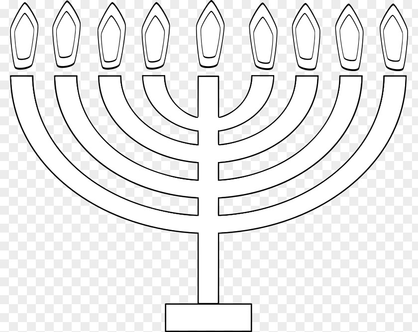 Candle Menorah Hanukkah Clip Art PNG