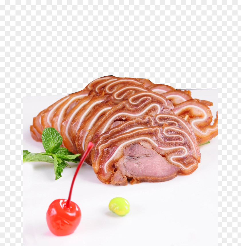 Fast Boiled Round Pig Ear Pigs Domestic Ham Bacon PNG