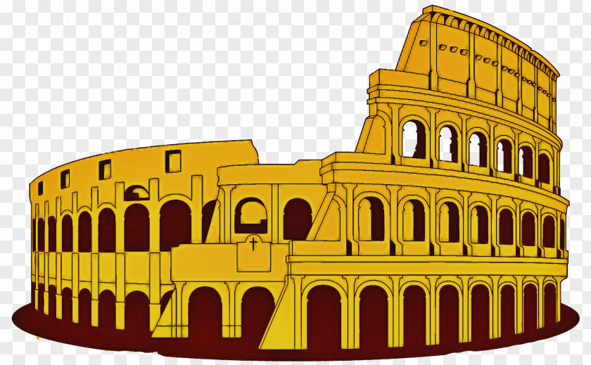 Landmark Yellow Architecture Ancient Rome PNG