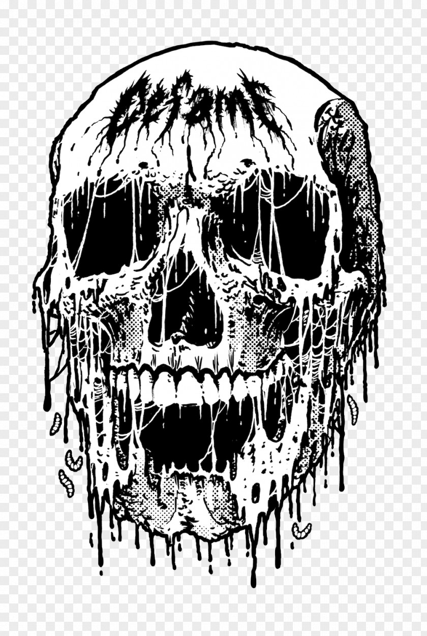 Skull Sticker Decal T-shirt Принт PNG