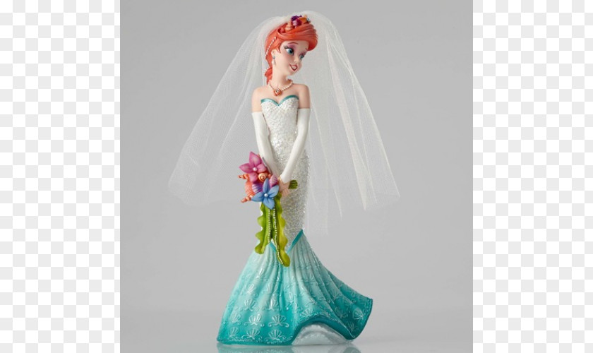 Bride Ariel The Walt Disney Company Figurine Wedding Dress PNG