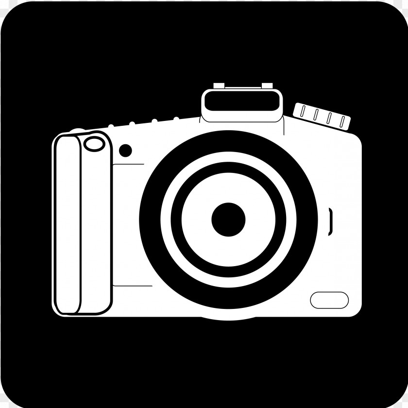 Camera Lens Photography Black And White Clip Art PNG