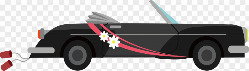 Exquisite Wedding Car Door PNG