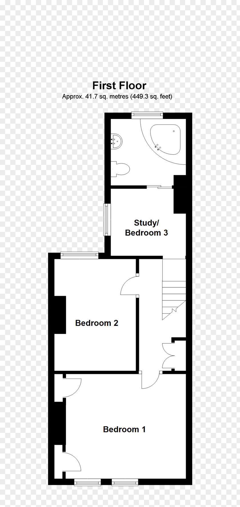 House Floor Plan Storey Terraced Terenure PNG