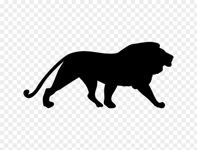 Lion Cougar Silhouette Clip Art PNG