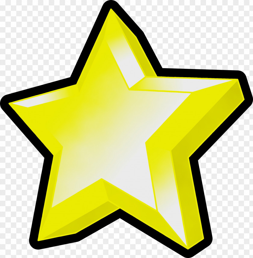 Sign Yellow Shooting Star PNG