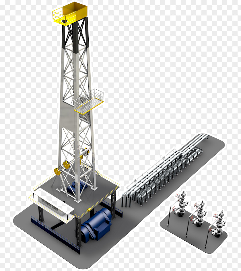 Drilling Rig Machine Onshore Petroleum Oil Platform PNG