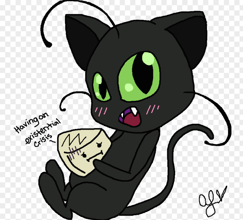 Kitten Black Cat Plagg Whiskers Camembert PNG