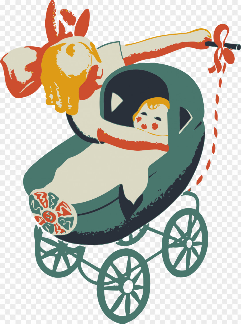Pram Baby Poster Doll Toy PNG
