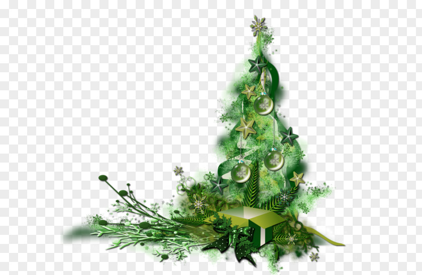 Pure Green Christmas Tree Clip Art PNG
