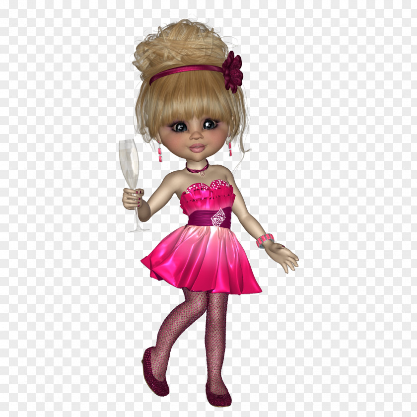 Barbie Toddler Brown Hair Character PNG