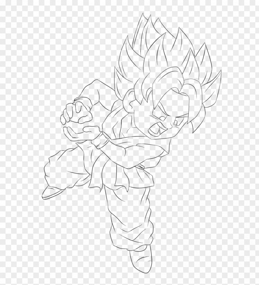 Kamehameha Visual Arts Line Art Drawing Sketch PNG