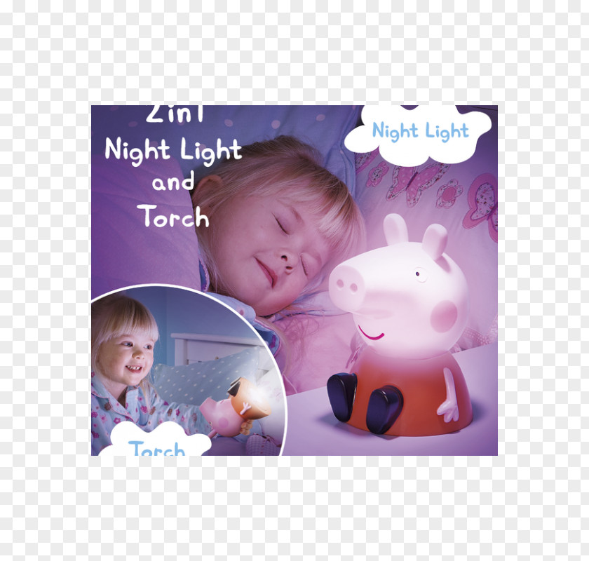 Light Peppa Pig Nightlight Lamp Child PNG