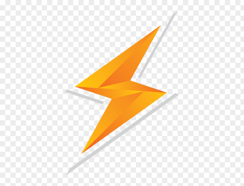 Lightning Logo Yellow PNG