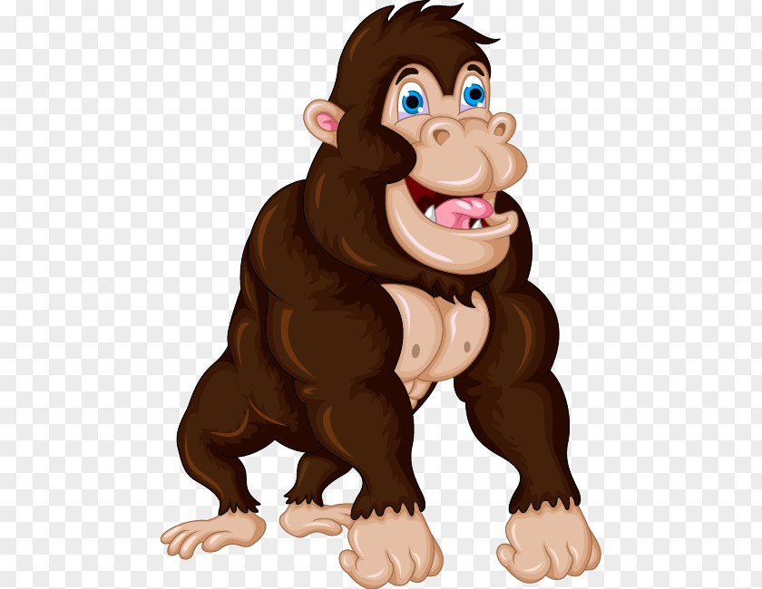 Orangutan Gorilla Cartoon Clip Art PNG