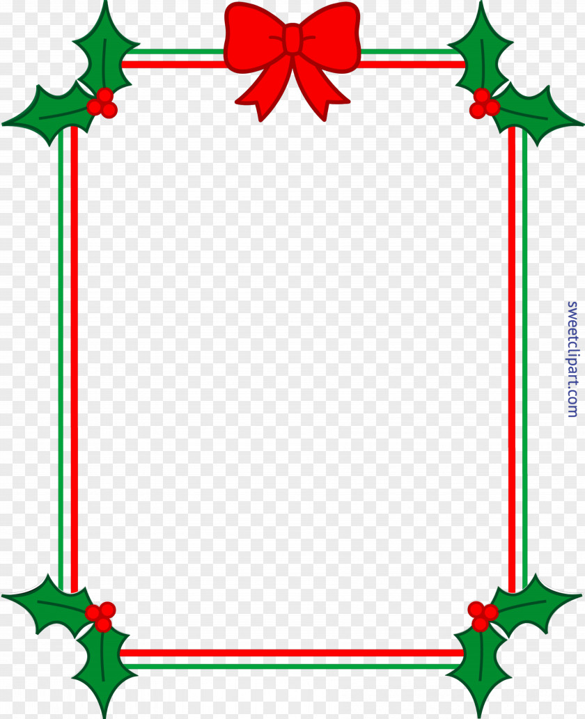 Ribbon Border Christmas Lights Clip Art PNG