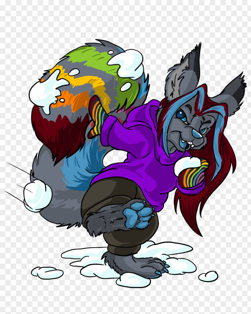 Snowball Fight Demon Carnivora Fiction Cartoon PNG